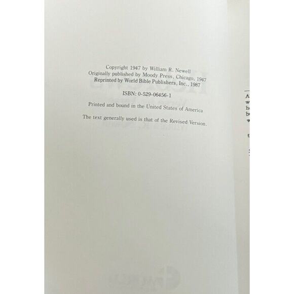Hebrews Verse by Verse William R Newell Reference Library Edition 1987 Bible - Picture 6 of 7